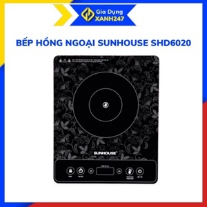 Bếp hồng ngoại dương 1 vùng nấu Sunhouse SHD6020