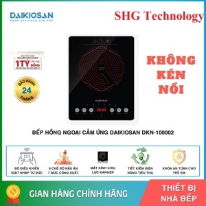 Bếp hồng ngoại dương 1 vùng nấu Daikiosan DKN-100002