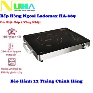 Bếp hồng ngoại dương 1 vùng nấu Ladomax HA-669