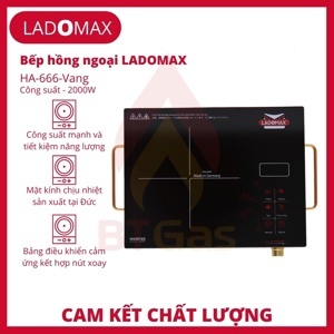 Bếp hồng ngoại dương 1 vùng nấu Ladomax HA-669