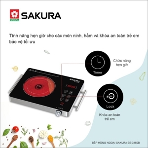 Bếp hồng ngoại đơn Sakura SE-3150B