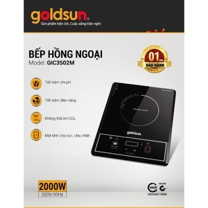 Bếp hồng ngoại dương 1 vùng nấu GoldSun GIC3502M