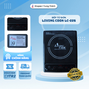 Bếp hồng ngoại dương 1 vùng nấu Livingcook LC-225