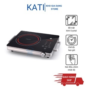 Bếp hồng ngoại dương 1 vùng nấu Lock&Lock EJI341