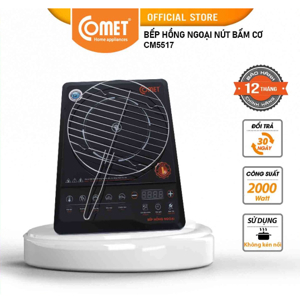 Bếp hồng ngoại dương 1 vùng nấu Comet CM5517