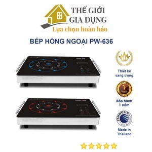 Bếp hồng ngoại dương 1 vùng nấu PanWorld PW-636