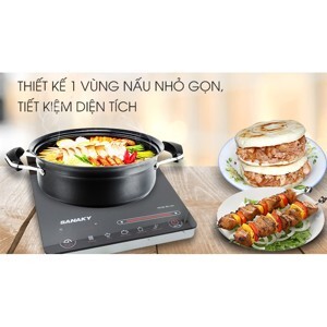 Bếp hồng ngoại dương 1 vùng nấu Sanaky SNK2102HG