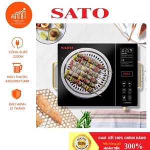 Bếp hồng ngoại dương 1 vùng nấu Sato HN011N