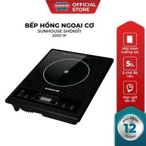 Bếp hồng ngoại dương 1 vùng nấu Sunhouse SHD6011