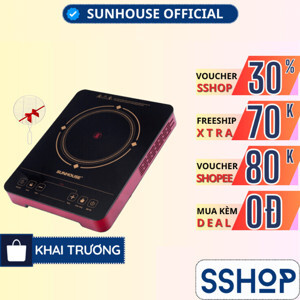 Bếp hồng ngoại dương 1 vùng nấu Sunhouse SHD6014