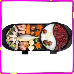 Bếp lẩu nướng 2 trong 1 cao cấp chống dính JNS-DKL2