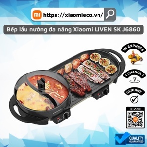 Bếp lẩu nướng đa năng 2 trong 1 Liven SK-J6860