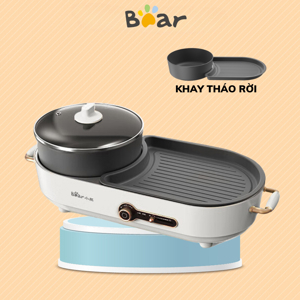 Bếp lẩu nướng đa năng tháo rời BEAR DKL-C15L1