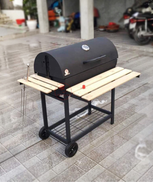 Bếp nướng than hoa lắp đậy có tay đẩy BBQ-05