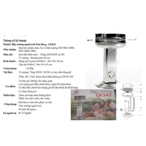 Bếp nướng than hoa ngoài trời CK242