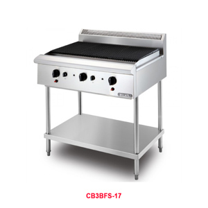 Bếp nướng than nhân tạo 3 họng gas Berjaya CB3BFS-17