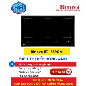 Bếp từ âm 2 vùng nấu Binova BI-559GM