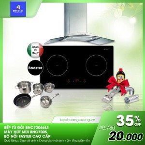 Bếp từ âm 2 vùng nấu Bonucci BNC72066(LS)