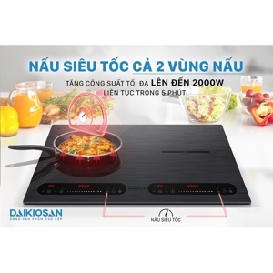 Bếp từ âm 2 vùng nấu Daikiosan DKT-200006