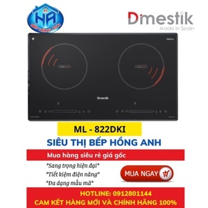 Bếp từ âm 2 vùng nấu Dmestik ML-822DKI