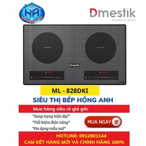 Bếp từ âm 2 vùng nấu Dmestik ML828 DKI