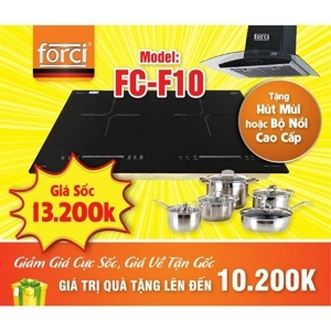 Bếp từ âm 2 vùng nấu Forci F10