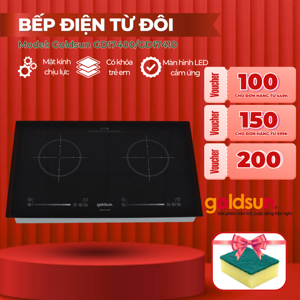 Bếp từ âm 2 vùng nấu Goldsun GDI7410