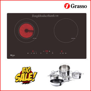 Bếp từ âm 2 vùng nấu Grasso GS 9IT