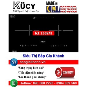 Bếp từ âm 2 vùng nấu Kucy KI-2368M