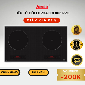 Bếp từ âm 2 vùng nấu Lorca LCI-866 pro