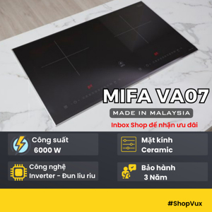 Bếp từ âm 2 vùng nấu Mifa VA07