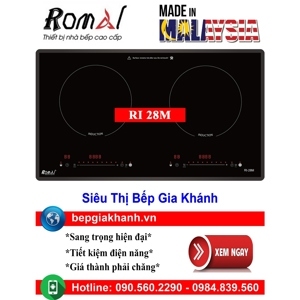 Bếp từ âm 2 vùng nấu Romal RI-28M