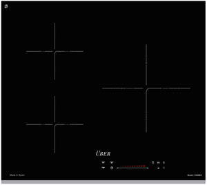 Bếp từ âm 2 vùng nấu Uber S300BS (S300-BS)