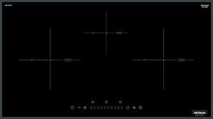 Bếp từ âm 3 vùng nấu Hesman HB1301