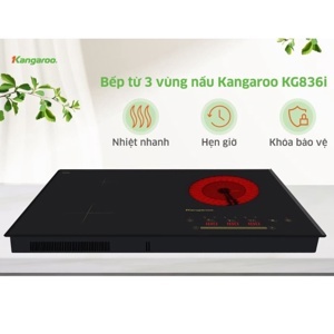 Bếp từ âm 3 vùng nấu Kangaroo KG836i