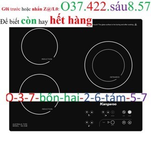 Bếp từ âm 3 vùng nấu Kangaroo KG836i