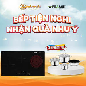 Bếp điện từ âm 3 vùng nấu Pramie PRTH-3201