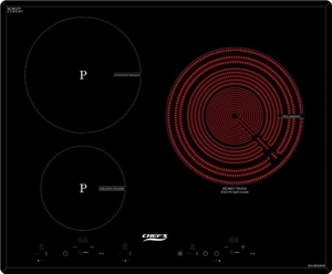Bếp từ hồng ngoại âm 3 vùng nấu Chef's EHMIX545