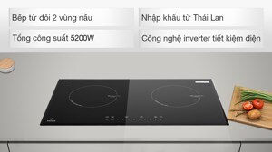 Bếp từ đôi Pramie 2201