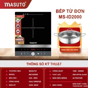 Bếp từ đơn Masuto MS-ID2000