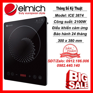 Bếp từ dương 1 vùng nấu Elmich ICE-3874