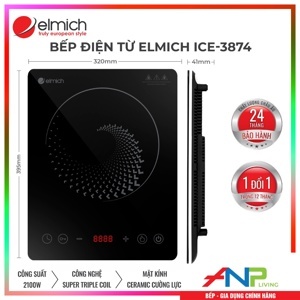 Bếp từ dương 1 vùng nấu Elmich ICE-3874