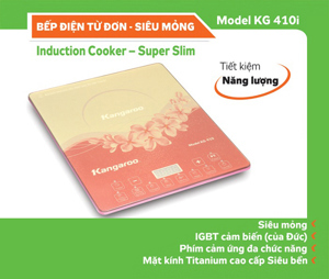 Bếp từ dương 1 vùng nấu Kangaroo KG410i