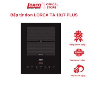 Bếp từ dương 1 vùng nấu Lorca TA 1017Plus