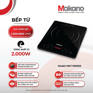 Bếp từ dương 1 vùng nấu Makano MKT-100002