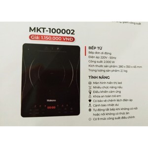 Bếp từ dương 1 vùng nấu Makano MKT-100002