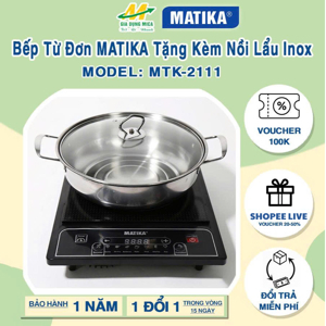 Bếp từ dương 1 vùng nấu Matika MTK-2111