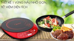 Bếp từ dương 1 vùng nấu Midea MI-B2118DH