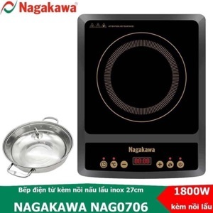 Bếp từ dương 1 vùng nấu Nagakawa NAG0706