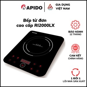 Bếp từ dương 1 vùng nấu Rapido RI2000LX